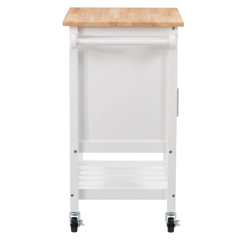 Sage Wood Kitchen Cart White - CorLiving, 5 of 15
