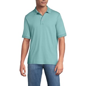 Lands' End Men's Short Sleeve Cotton Supima Polo Shirt - 1 of 3
