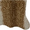 HomeStock FAUX HIDE ANTELOPE BEIGE WHITE, Tufted and Printed, Transitional - 3 of 4