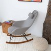 Mid-Century Modern Rocking Chair for Living Room and Bedroom with Plush Cushioning, Gentle Rocking Motion and Versatile Use for Nursery or Home - 4 of 4
