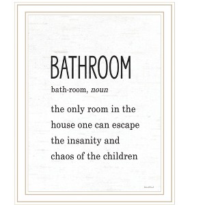 HomeRoots Bathroom Escape White Framed Print Bathroom Wall Art - 1 of 3