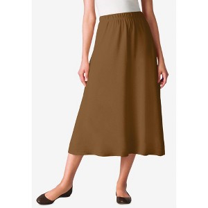 Woman Within Plus Size 7-Day Knit A-Line Skirt - 1 of 4