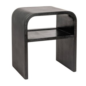Storied Home Waterfall Edge End Table with Shelf - 1 of 4