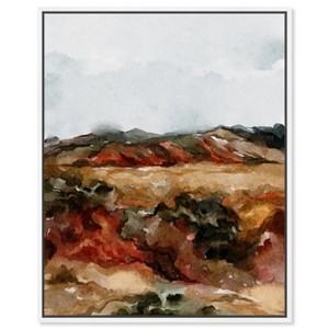 Art Remedy A Campfire Landscape Wall Art Framed - 1 of 4