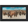HomeRoots Bison Herd Black Framed Print Wall Art - 4 of 4