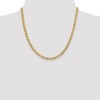Black Bow Jewelry 4.75mm 14K Yellow Gold Solid Lightweight Flat Curb Chain Necklace - 2 of 4