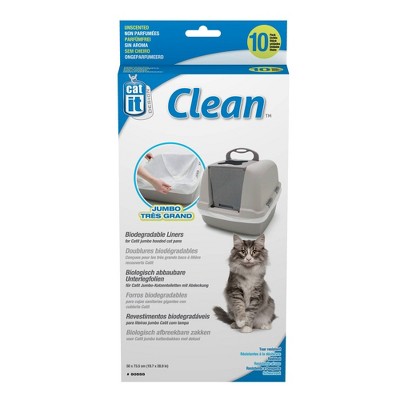 clean jumbo cat pan with hood