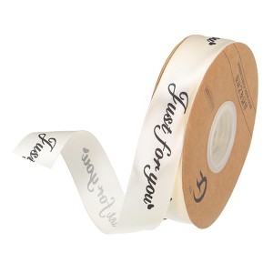 Unique Bargains Gift Wrapping Wedding Wide Satin Grosgrain Ribbon 1 Pc - 1 of 4