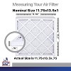 Filter King 11.75x13.5x1 Air Filter | 4-PACK | Carbon MERV 8 HVAC Pleated A/C Furnace Filters | MADE IN USA | Actual Size: 11.75 x 13.5 x .75" - 2 of 4