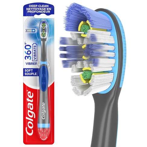 Escova de Dentes Pilhas 360 Floss Tip Média - emb. 1 un - Colgate