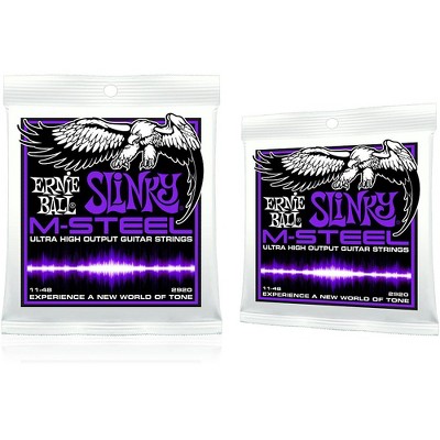 Ernie Ball 2920 M-Steel Power Slinky Electric Guitar Strings 2-Pack