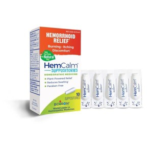 HemCalm by Boiron Homeopathic Medicine For Hemorrhoid Relief  -  10 Suppositories - 1 of 4