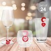 Big Dot of Happiness Conversation Hearts - Valentine’s Day Party Paper Beverage Markers for Glasses - Drink Tags - Set of 24 - 2 of 4