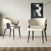Luck Live Set of 2 Upholstered Dining Chairs with Metal Feet, Soft Padded Seat & Back, Stylish Accent Chairs for Home Office & Kitchen - 3 of 4
