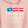 Women's - The Big Lebowski - Lebowski 2024 Presidential Candidate Cropped Graphic Hoodie - 2 of 3