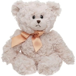 Bearington Huggles the Teddy Bear: Hand-Sewn 10 Tall Creamy White Stuffed Bear - 1 of 4