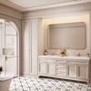 Rectangular Framed Tempered Glass Wall-Mounted Bathroom Vanity Mirror - 4 of 4