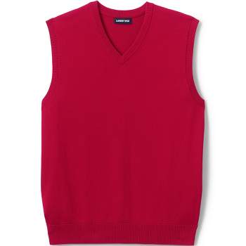 Lands' End School Uniform Men's Cotton Modal Sweater Vest : Target