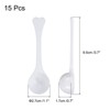 Unique Bargains Plastic Disposable Coffee Spices Short Handle Measuring Spoons 15 Pcs - 2 of 4