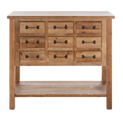 Mendie Drawer Chest - Oak - Safavieh