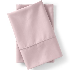 Lands' End 400 Thread Count Premium Supima Cotton No Iron Sateen Pillowcases - 1 of 2