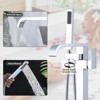 WOWOW Waterfall Single-Handle Freestanding Tub Faucet with Handshower, Brass Floor Mounted Tub Filler Faucet in Brushed Nickel - 2 of 4