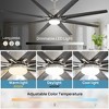 Sofucor 76'' Ceiling Fan with Lighted Industrial Smart Control Ceiling Fans - 3 of 4