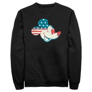 Men's Mickey & Friends Fourth of July Mickey Mouse Face Sweatshirt - 1 of 4
