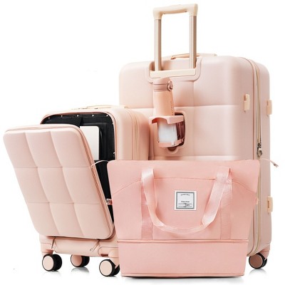 YONWAY 3 Piece Luggage Set, with TSA Lock & Spinner Wheels Luggage Set, Expandable, with Travel Bag