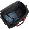 A. Saks Expandable 20" Wheeled Duffel (Black/Red) - 4 of 4