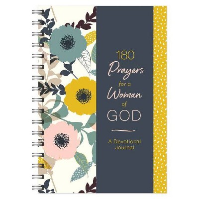 180 Prayers for a Woman of God Devotional Journal - by  Compiled by Barbour Staff (Spiral Bound)