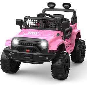 12V Electric Ride Car for Kids with Remote Control,Music Player, Spring Suspension - 1 of 4