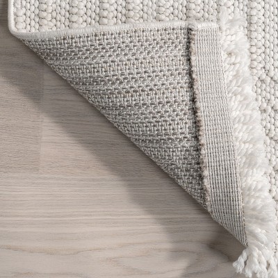 Nuloom Makena Geometric 4x6 Indoor Area Rug for Living Room Bedroom Dining Room Kitchen, Off White