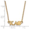 Black Bow Jewelry 14k Yellow Gold Plated Sterling Silver Kappa Alpha Theta Greek Life Necklace 18 Inch - 2 of 4
