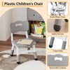 2PCS Adjustable Kid Chairs, 3 Level Height Adjustable Preschool Chair with Non-Slip Pads, Child Dining Chairs for Home, Max Load 180 Lbs - 3 of 4