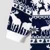 PATPAT Christmas Family Matching Long-sleeve ThickenedSets, Bluewhite Chritsmas PJS For Kids Baby - 4 of 4