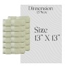 Home Weavers Elegance Essentials 550GSM 100% Cotton Zero Twist Super Absorbent Bath Towel Set - 2 of 4