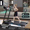 FIONECA Foldable 3.5HP Electric Treadmill with Auto Incline, Shock Absorption & Bluetooth, App Compatible - 3 of 4