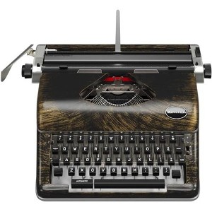 Maplefield Antique Typewriter, Cute Table Decor for Home or Office, Easy Setup, Fits Standard 8 x 11 Inch Paper Sheets (Bronze) - 1 of 4