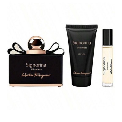 Salvadore Ferragamo Signorina Misteriosa 3 Pc Set Women Edp Spray 3.4, Body Lotion 1.7, Spray 0.17 Oz