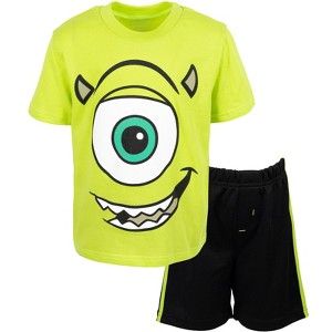 Disney Winnie the Pooh Lion King Monsters Inc. Toy Story Incredibles Lilo & Stitch T-Shirt and Mesh Shorts Outfit Set Little Kid to Big Kid - 1 of 4