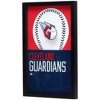 MLB Cleveland Guardians Baseball Logo Glass Framed Panel - 2 of 4