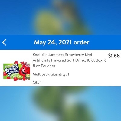 Kool Aid Jammers Strawberry Kiwi Kids Drink 0% Juice Box Pouches