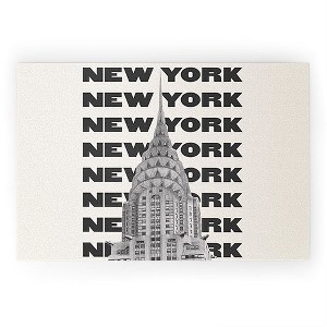 April Lane Art New York City BW 36" x 24" Welcome Mat - Society6 - 1 of 3