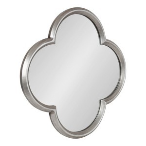 Kate and Laurel Krisi Scalloped MDF Scallop Mirror, 28x28, Silver - 1 of 4