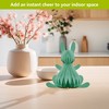 Briarwood Lane Teal Bunny Honeycomb - Large Magnetic Paper Decor - 12 x 9 - 4 of 4