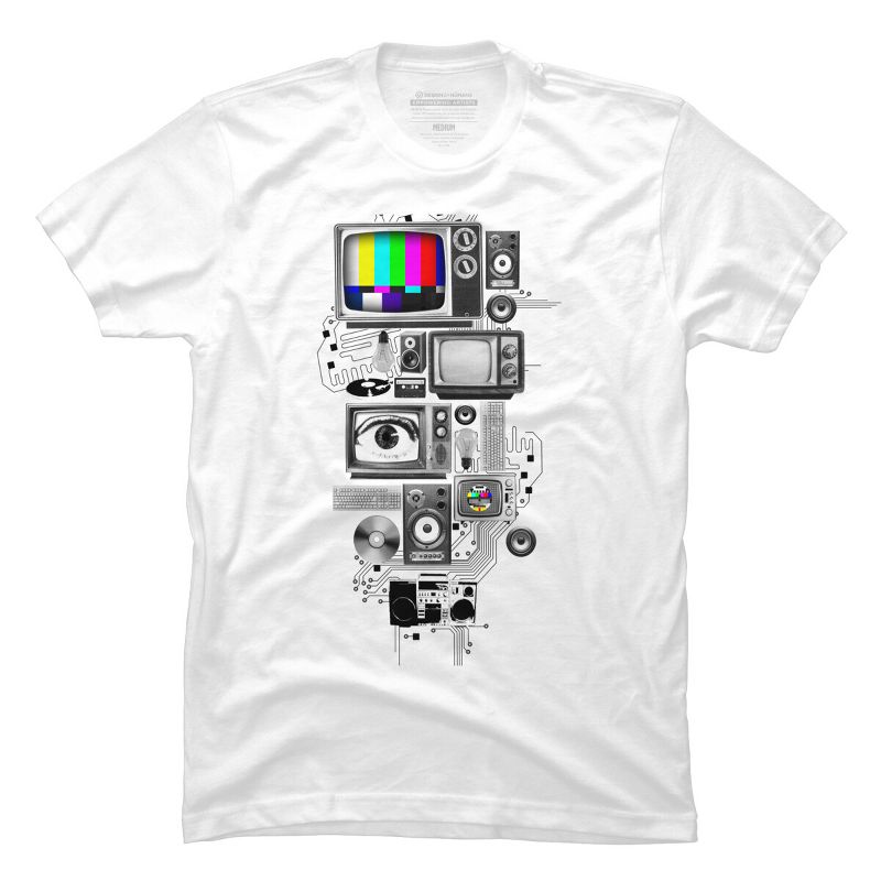 Men's Design By Humans Technicolor By DBHOriginals T-Shirt, 1 of 5
