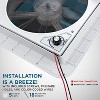 Hike Crew RV Accessories, 14” RV Roof Vent Fan with Smoked Lid - 3 of 4