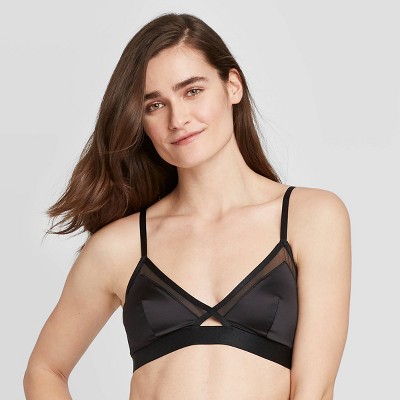 women's black bralette