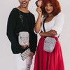 Looney Tunes Bag, Crossbody, with Looney Tunes Character Eyes Stripe, White Black, Vegan Leather - 4 of 4